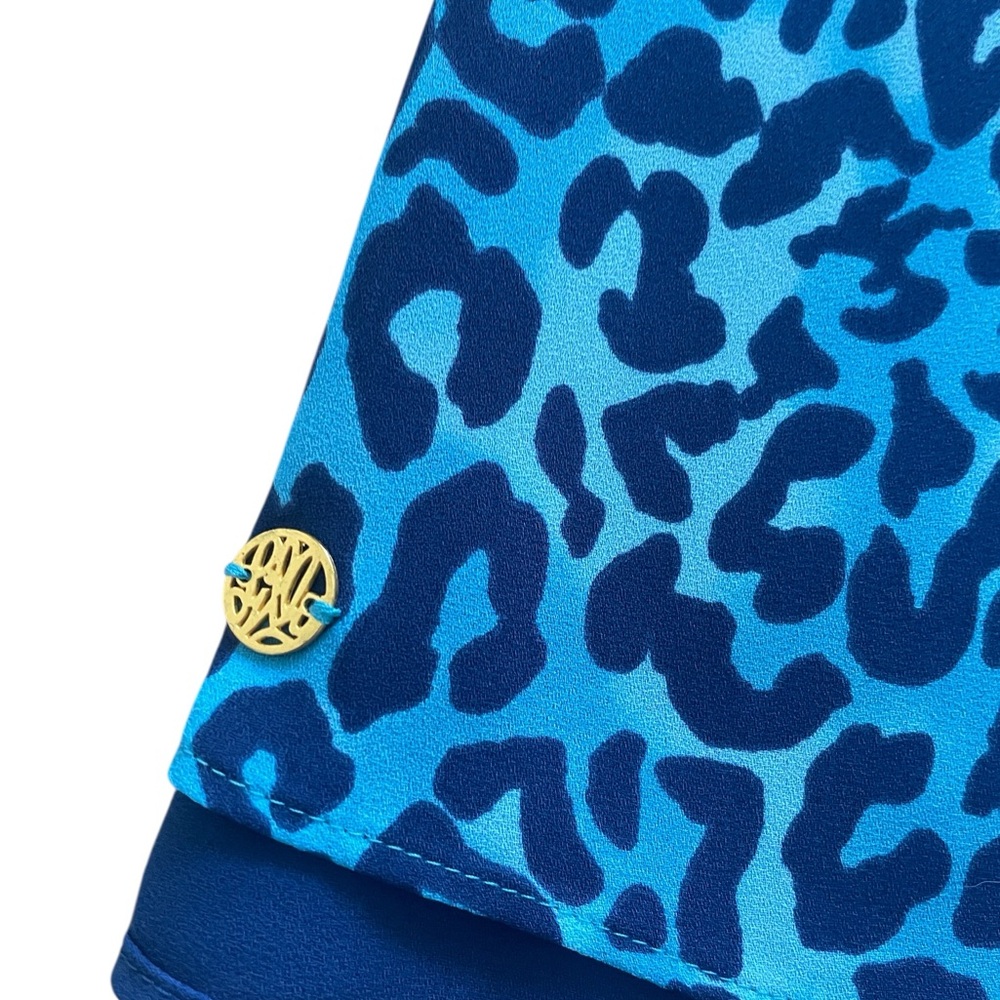 NWOT Lilly Pulitzer Oyster Bay Navy Blue Animal Print Reversible Top - Size XS